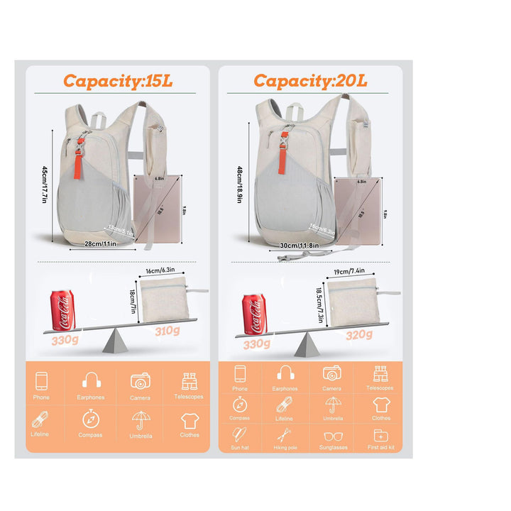 Versatile sports backpack with drink holder and safety compartment Stornfield