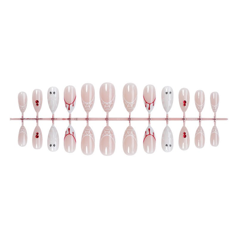Artistic Press-On Nail Set with Halloween Inspiration Stornfield