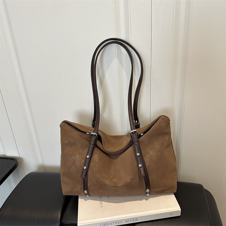 Elegant Suede Tote Bag