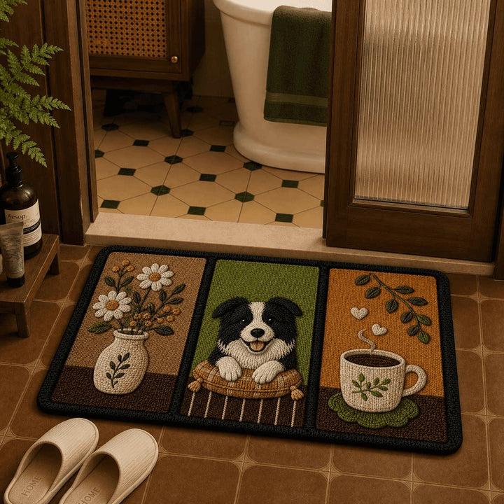 Decorative Dog-Themed Area Mat