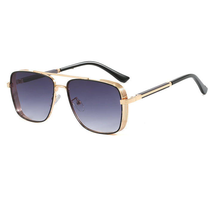 Women's fashionable square sunglasses with luxurious metal accents Stornfield