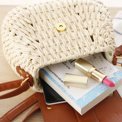 Handbag with Unique Woven Design and Elegant Flap Stornfield