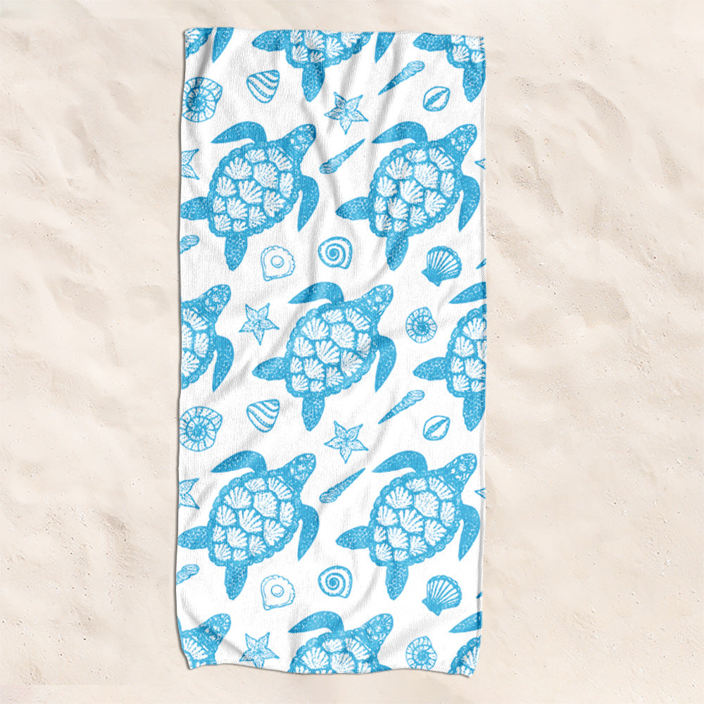 Beach towel with creative turtle pattern Stornfield