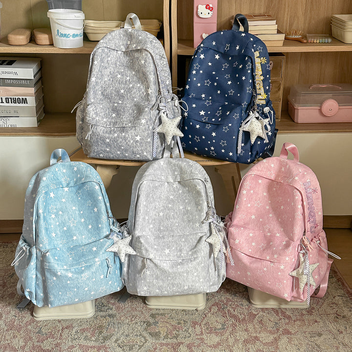 Stylish Star-Embellished Backpack Stornfield