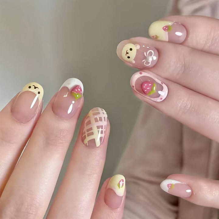 Decorative Fruit-Themed Press-On Nails Stornfield
