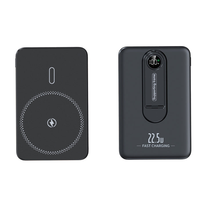 Portable Qi charging power bank with integrated fast charging function and digital display Stornfield