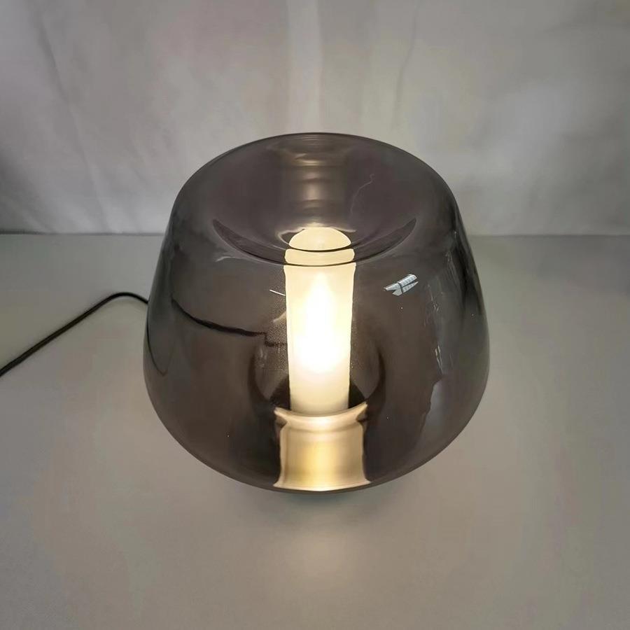 Artistic Table Lamp with Unique Transparent Shade