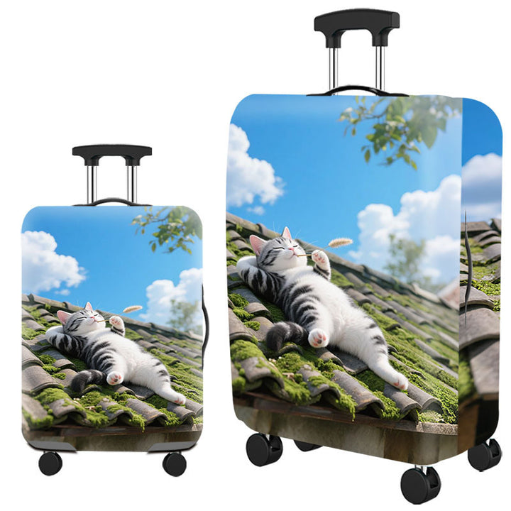 Artistic Cat-Themed Hard Shell Suitcase Stornfield
