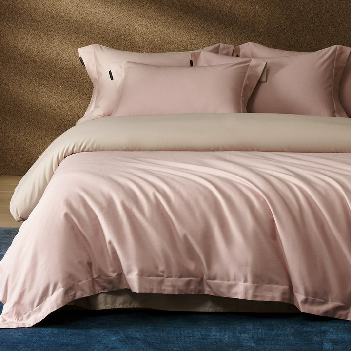 Luxury Reversible Cotton Sateen Duvet Cover Set
