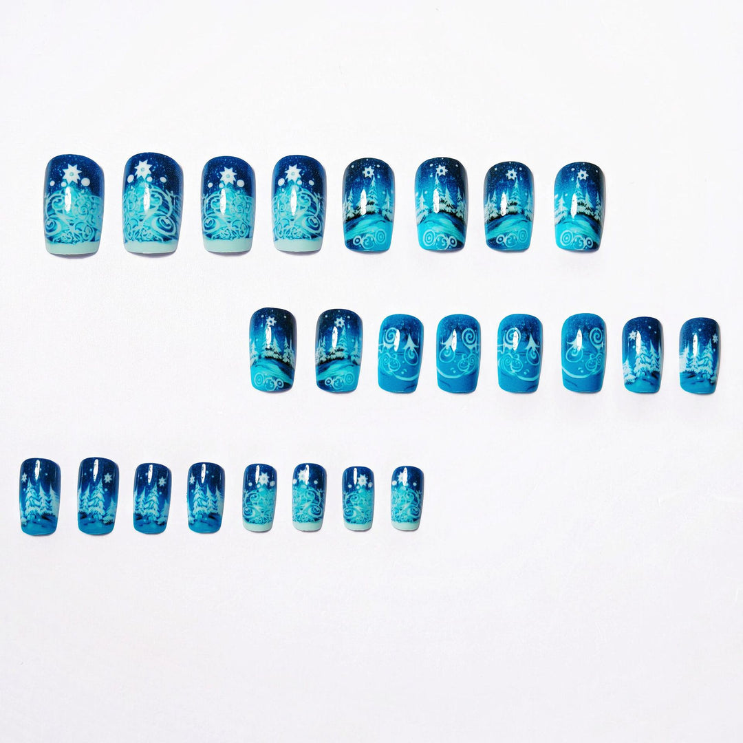 Artificial nails winter motif Stornfield