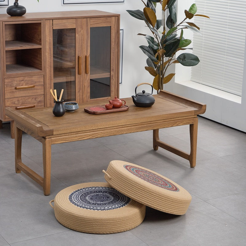 Beef Artificial Leather Pouf Stornfield