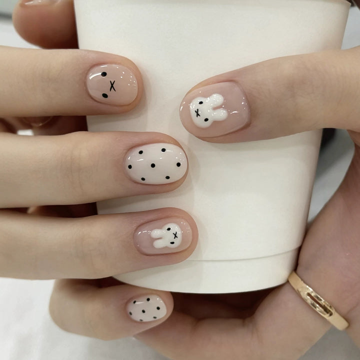 Cute Character Press-On Nail Set Stornfield
