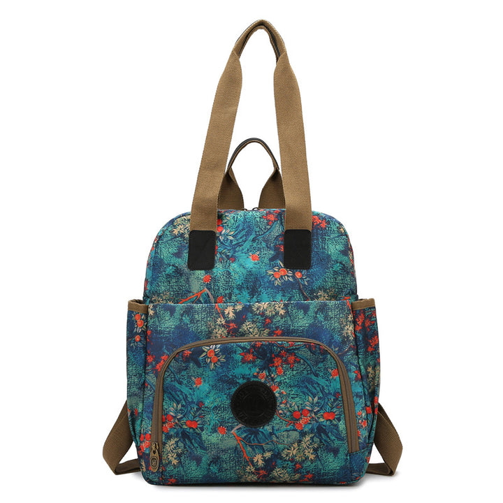 Floral Print Multi-Functional Backpack Stornfield