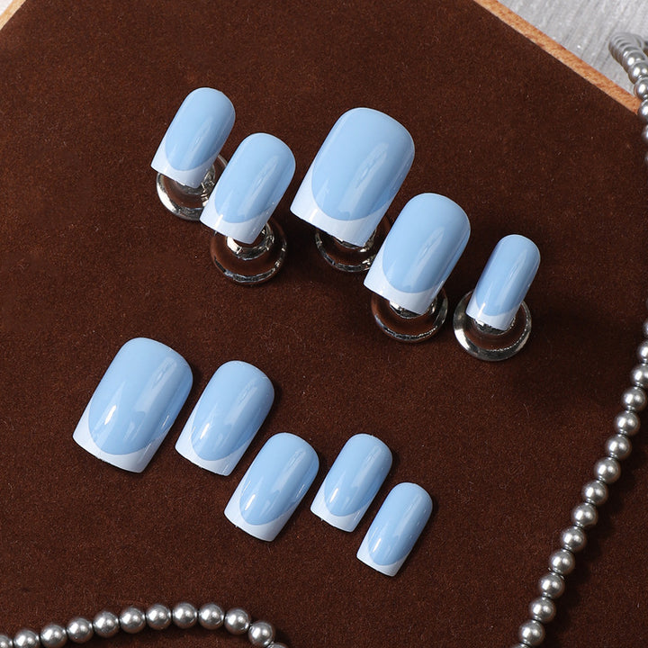 Premium French Tip Press-On Nail Set Stornfield