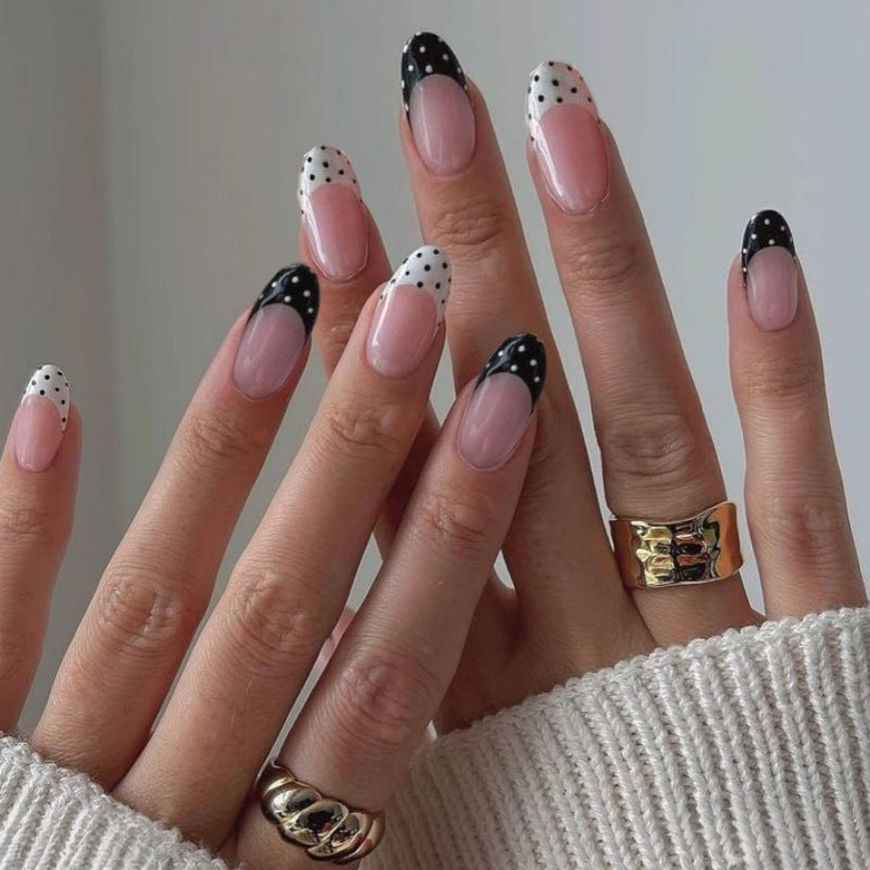 Stylish Polka Dot Press-On Nail Design Stornfield