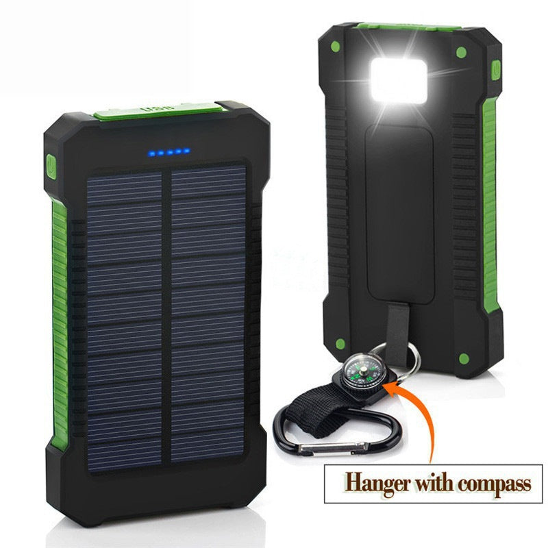 Solar-powered power bank with robust casing and intelligent charging function Stornfield