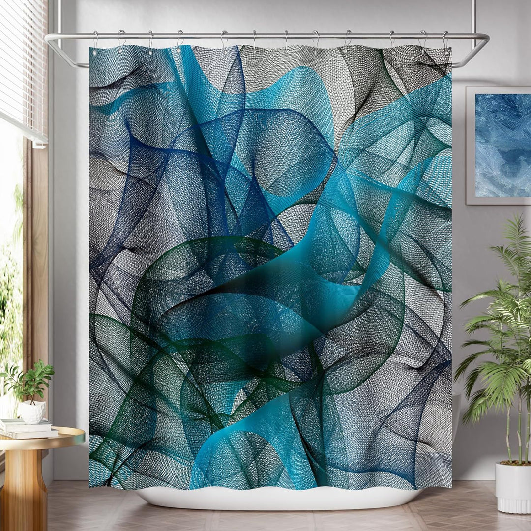 Modern Striped Shower Curtain Stornfield