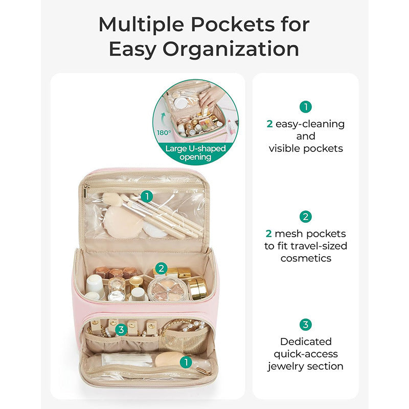 Multifunctional Cosmetic Organizer Bag with Removable Hanging System Stornfield
