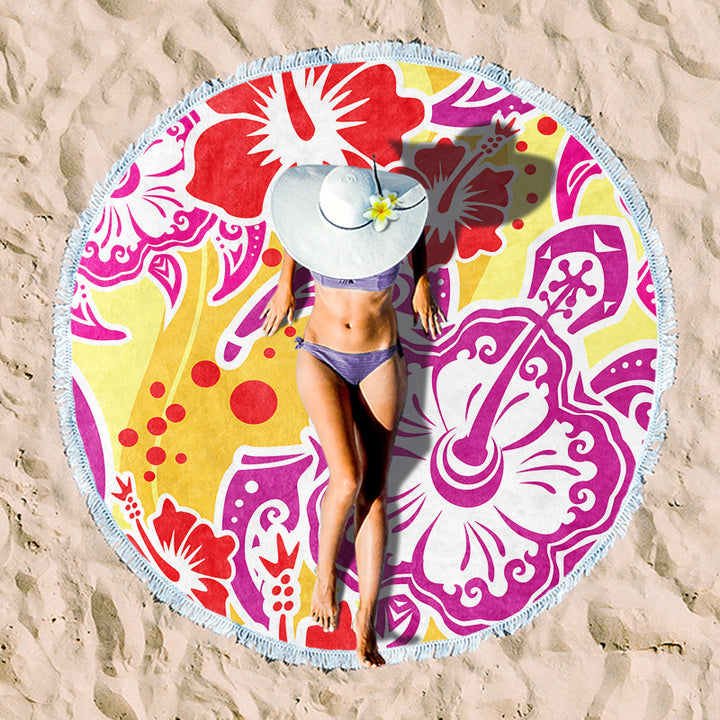 Rundstrand towel with unique sunset design Stornfield