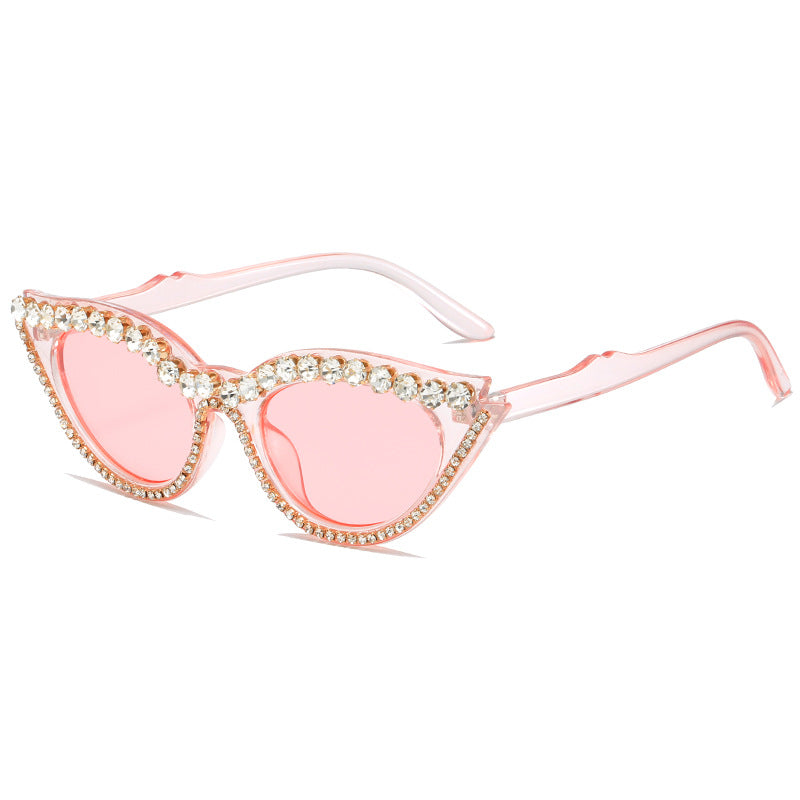 Women's extravagant cat-eye sunglasses with glamorous crystal embellishments Stornfield