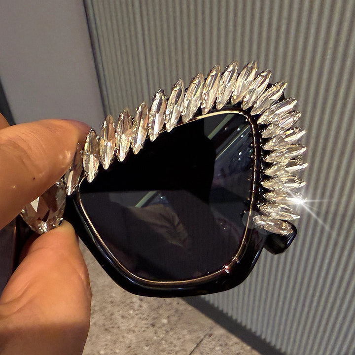 Women extravagant Cat-Eye sunglasses with sparkling crystal tips Stornfield