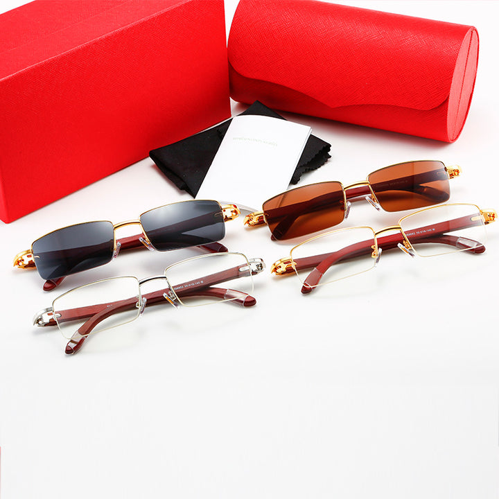 Ladies modern square sunglasses with luxurious metal frame Stornfield