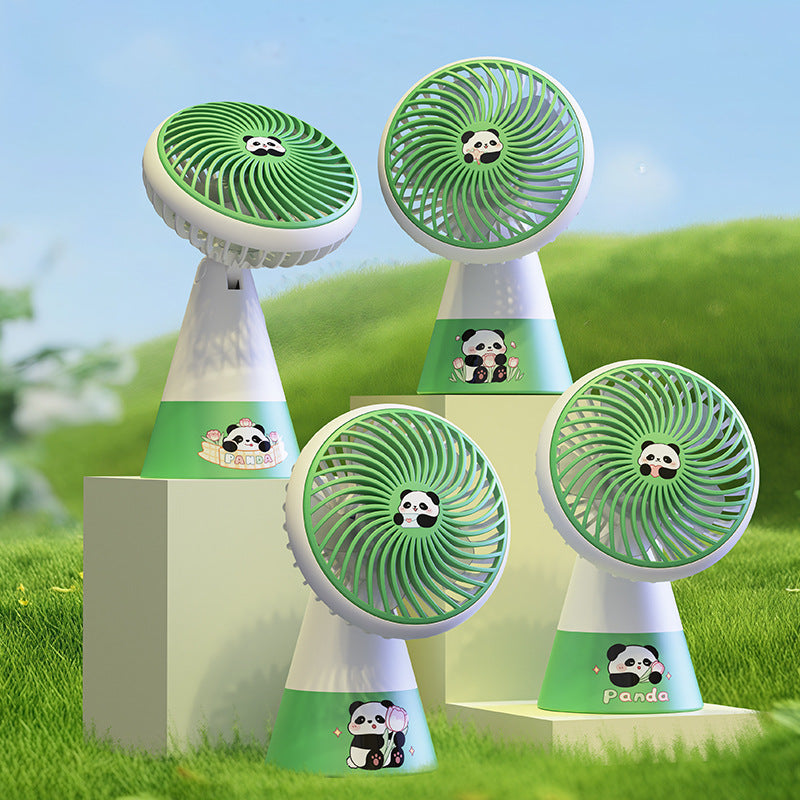 Women Portable Handheld Fan with Cute Panda Design Stornfield