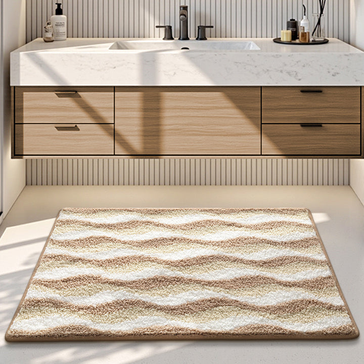 Plush Decorative Bathroom Area Mat
