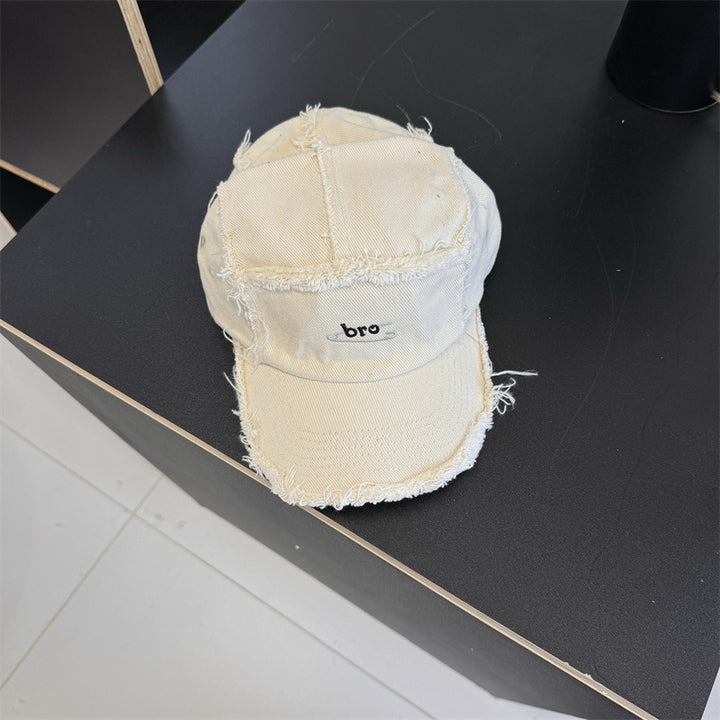 Men's Distressed Denim Snapback Cap Stornfield