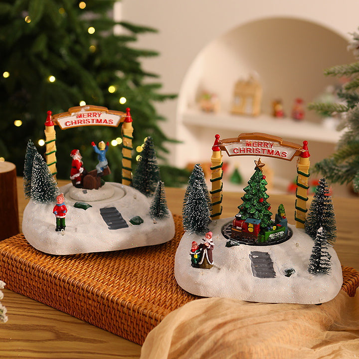 Festive Christmas decoration with lights Stornfield