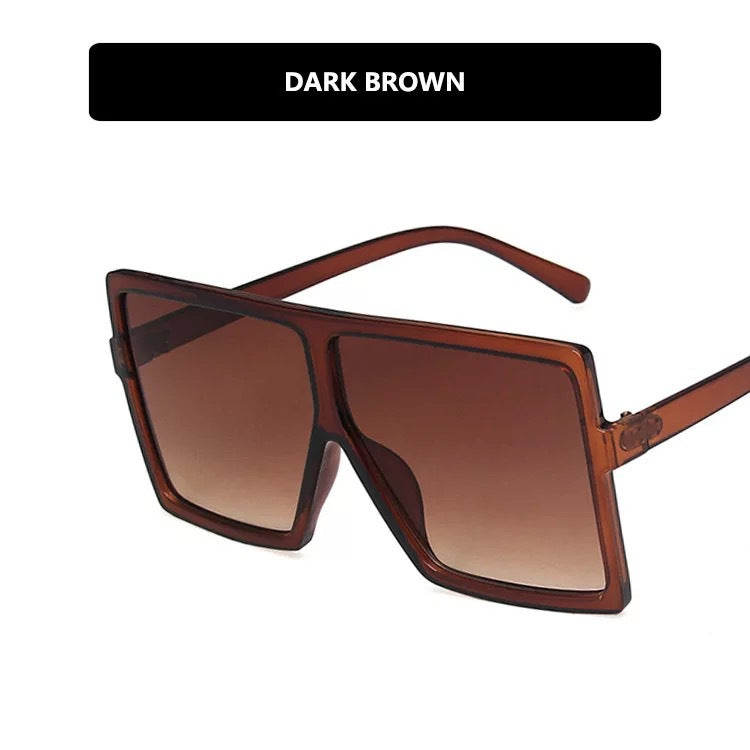Women modern oversized sunglasses with transparent frame and stylish lenses Stornfield