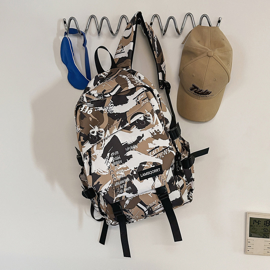 Graffiti Print Casual Backpack Stornfield