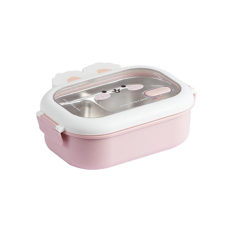 Cute Animal-Themed Multi-Compartment Lunch Container