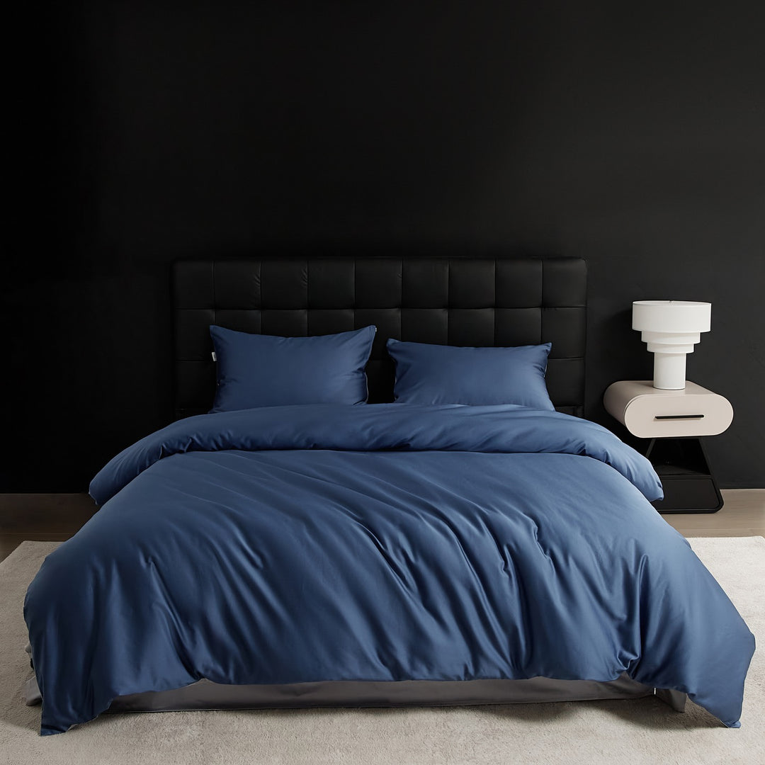 Silky Microfiber Hotel-Style Duvet Cover Set with Envelope Pillowcases and Hidden Zipper