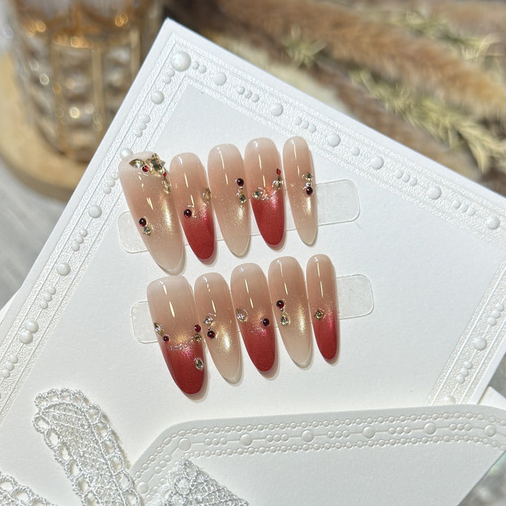 Decorative Press-On Nail Tips Set
