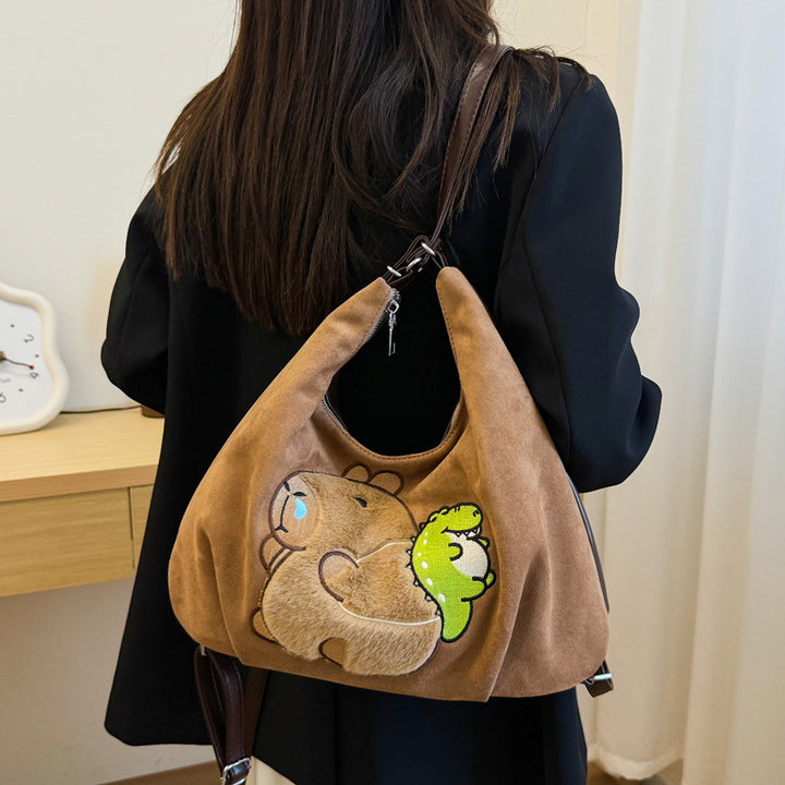 Shoulder bag with playful bear motif Stornfield