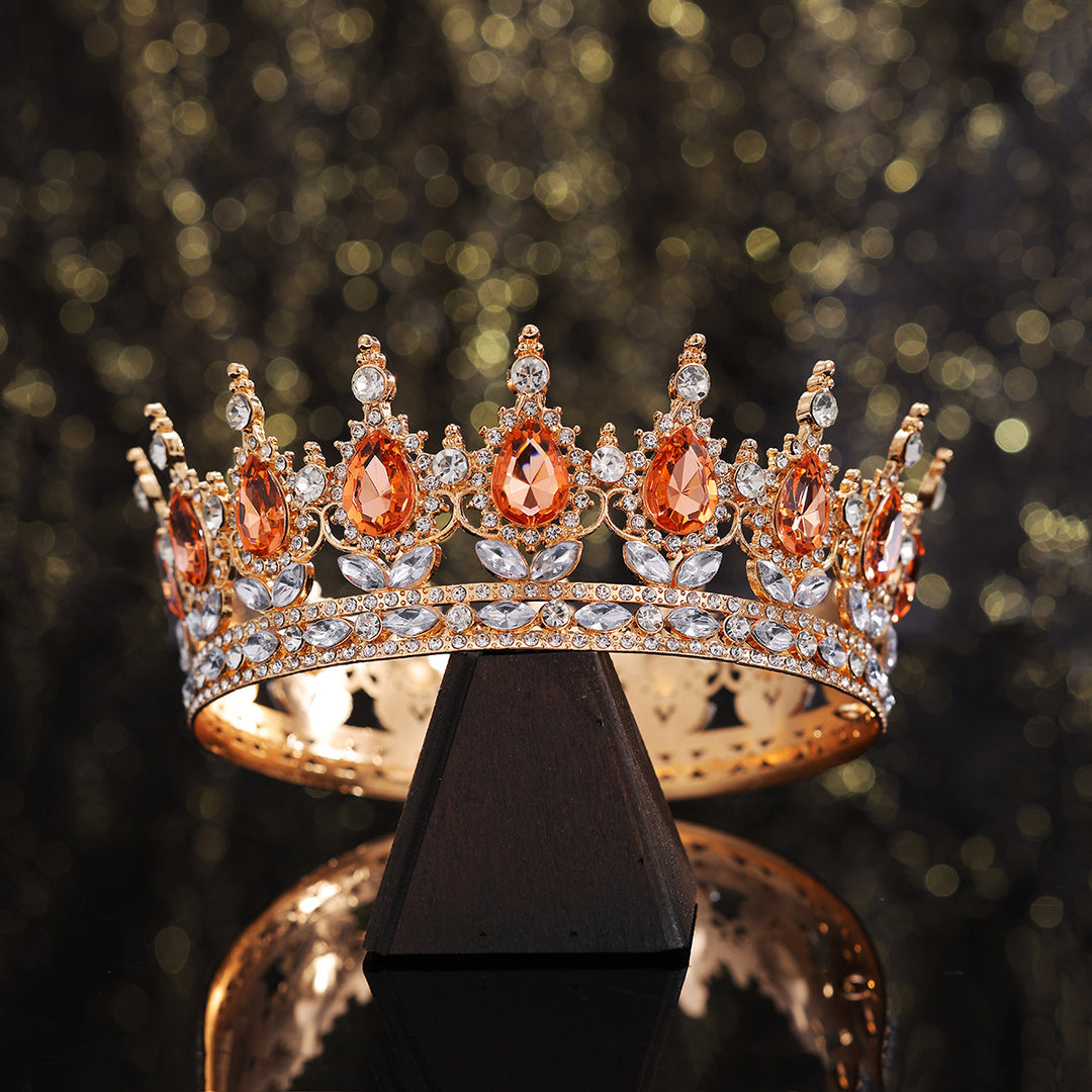 Ladies Luxurious Festive Crown with Shining Gemstones Stornfield