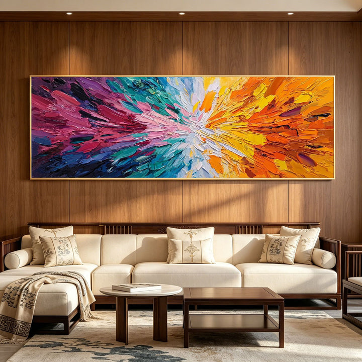 Abstract Expressionist Canvas Artwork for Interiors