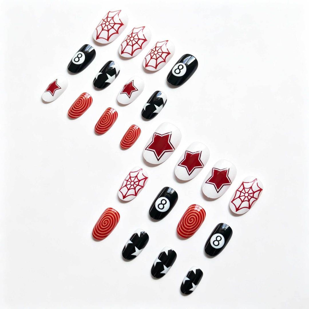 Artistic Spider and Star Nail Art Kit