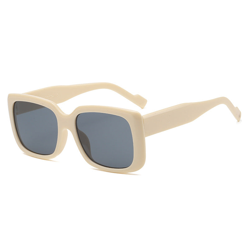 Women's fashionable square sunglasses with transparent frame and innovative design Stornfield