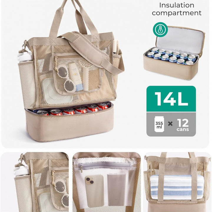 Multifunctional cooler bag with mesh outer pockets Stornfield