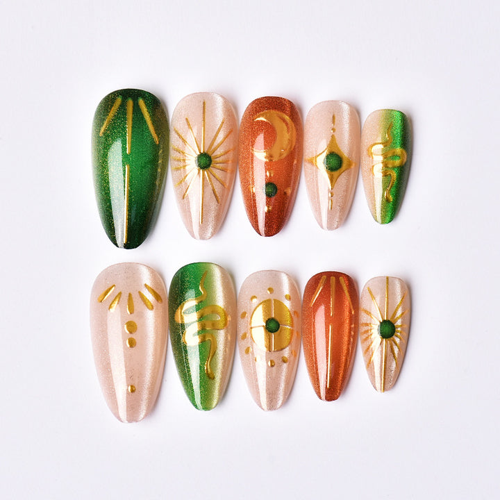 Artistic Abstract Nail Set