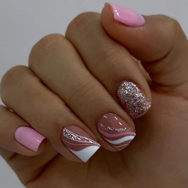 Artistic Glitter Nail Design Set Stornfield