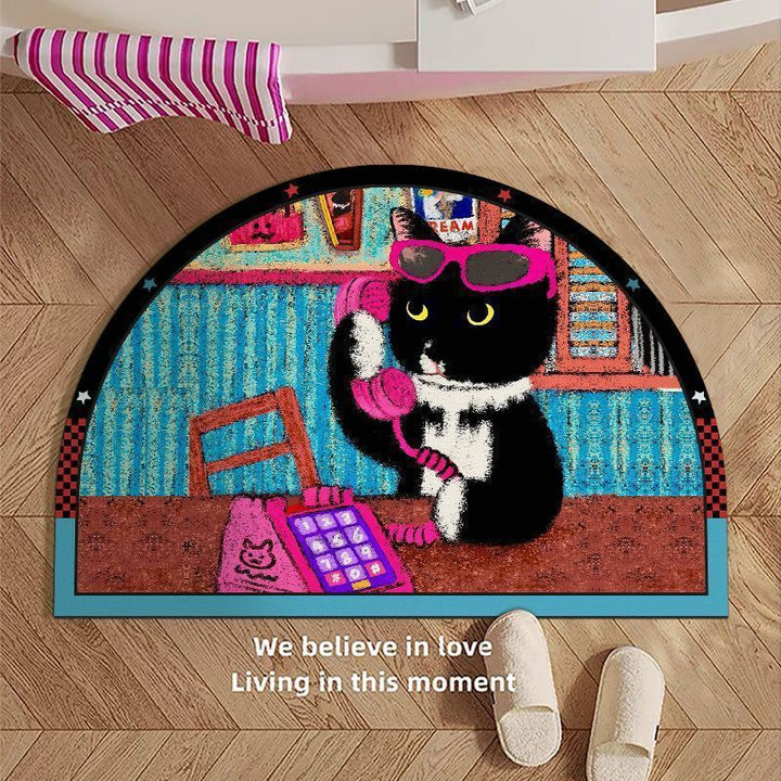 Decorative Cat-Themed Area Mat Stornfield