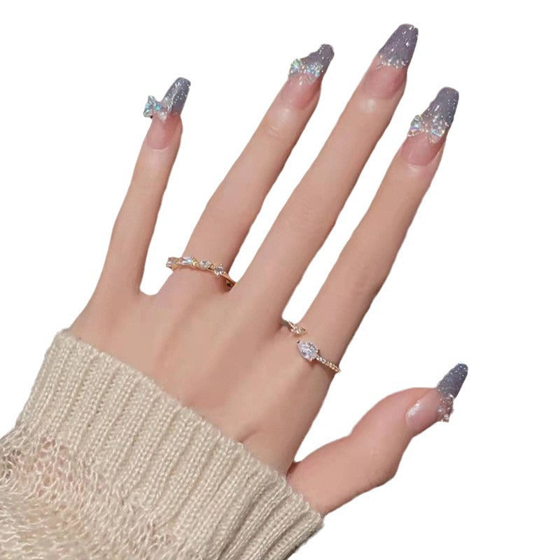 Artificial Glamorous Heart Nail Tips Stornfield