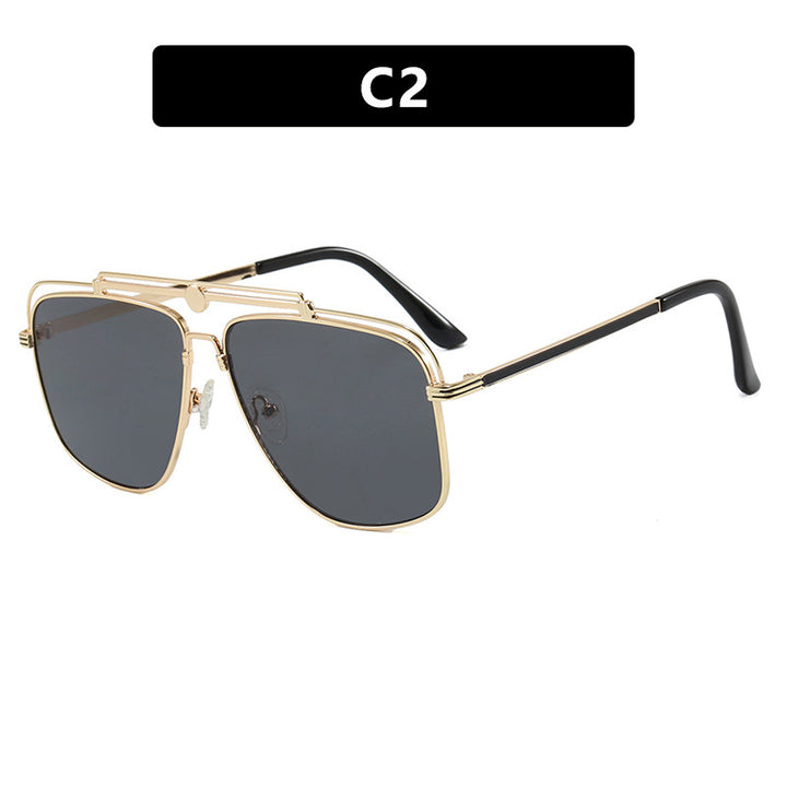Women's elegant square sunglasses with gold accents Stornfield