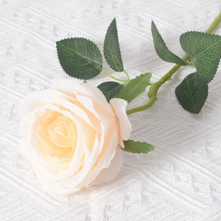 Realistic Fabric Rose Stem Decoration