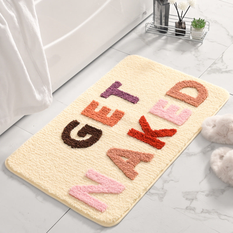 Plush Bathroom Quote Mat Stornfield