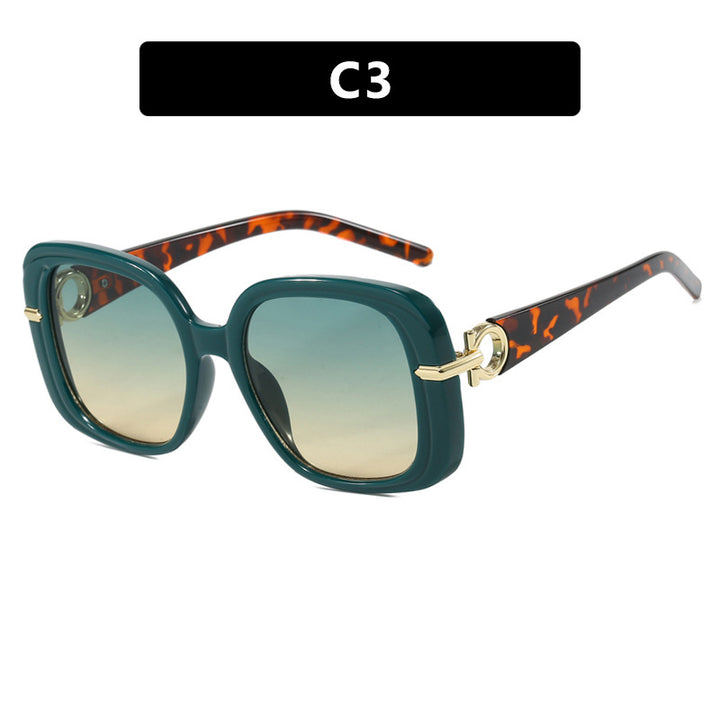 Women's square sunglasses with luxurious metal accent Stornfield
