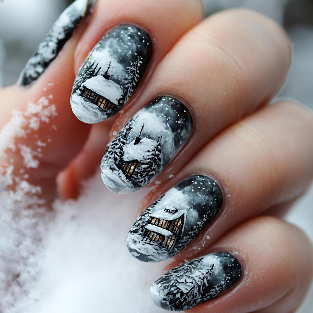 Artificial Nails in Winter Cabin Design Stornfield